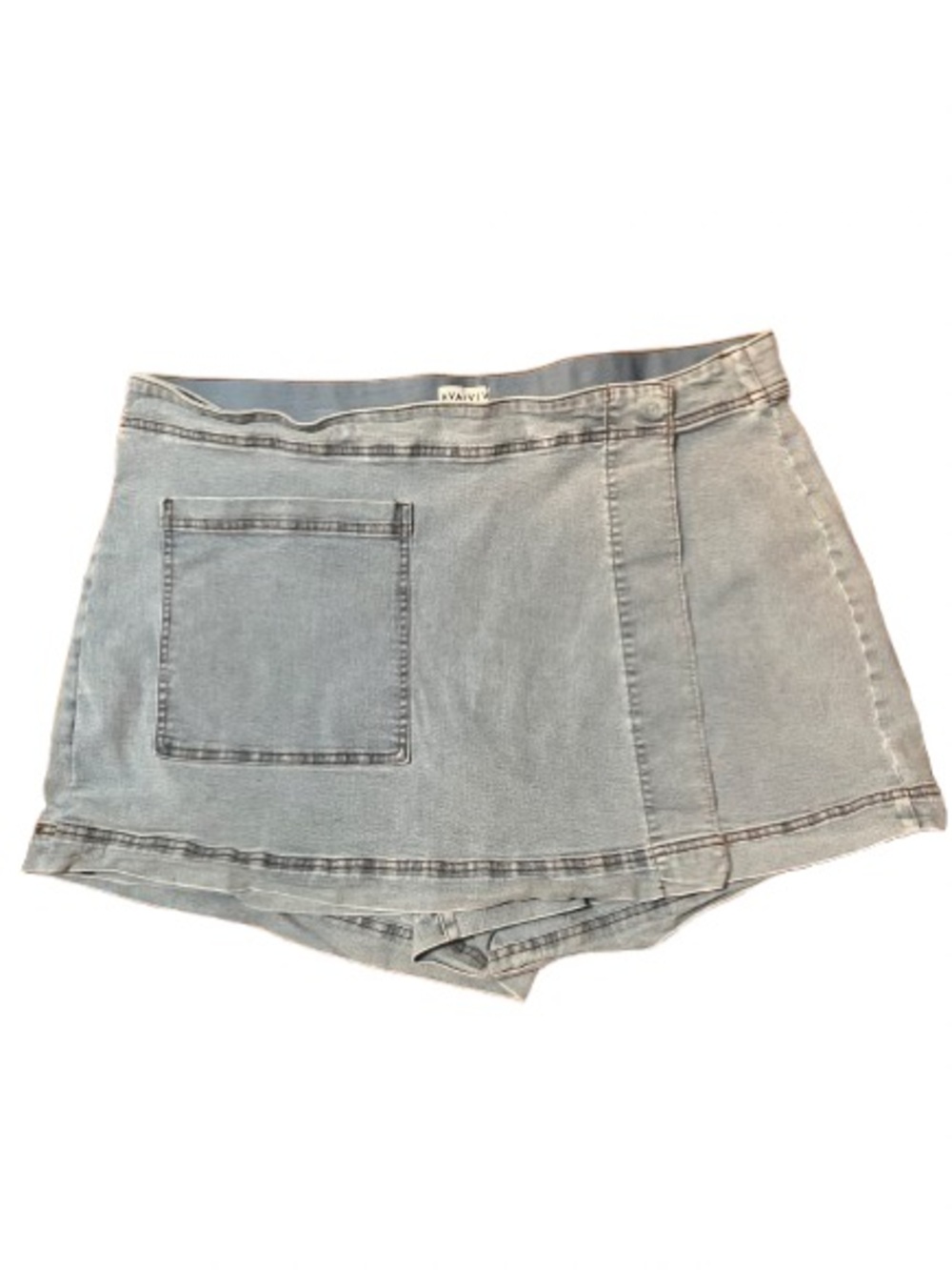 Ava & Viv Light Blue Denim Skort Size 20